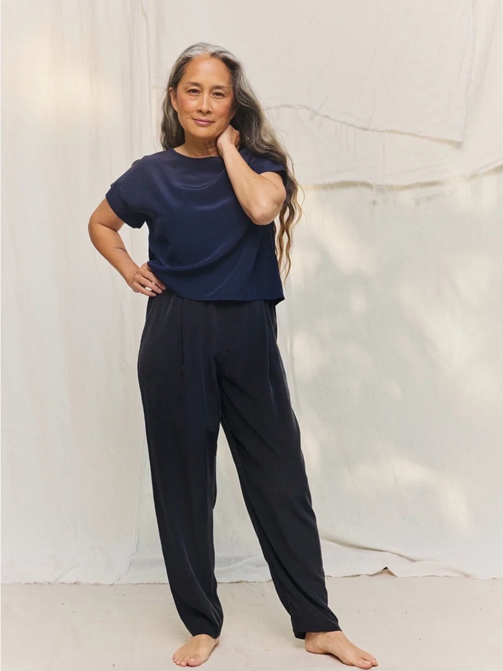 Elizabeth Suzann Andy Trouser in Silk Crepe